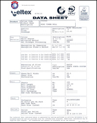 Technische Fiche Poetsrol Papier