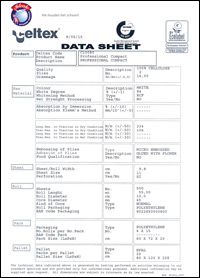 Technische Fiche Toiletpapier 2 Laags
