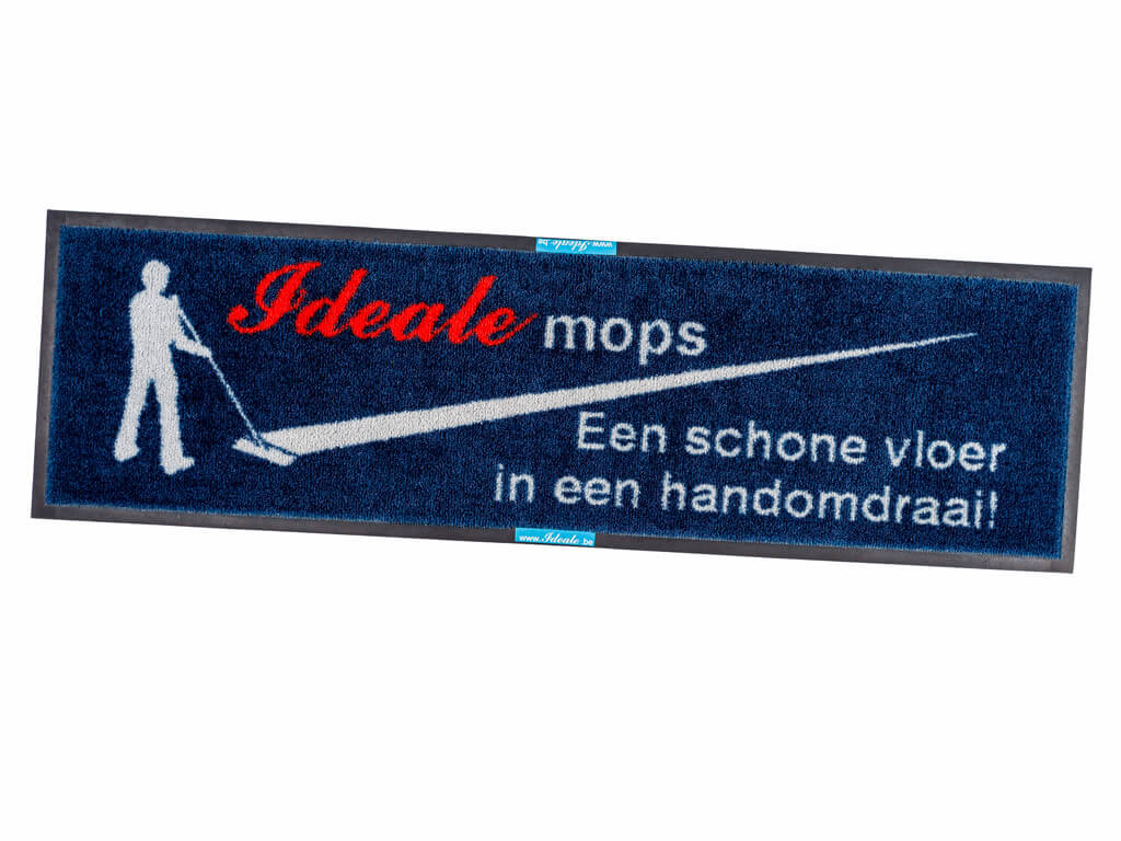 Nylon schoonloopmat met logo Ideale mops Nylon schoonloopmat met logo Ideale mops