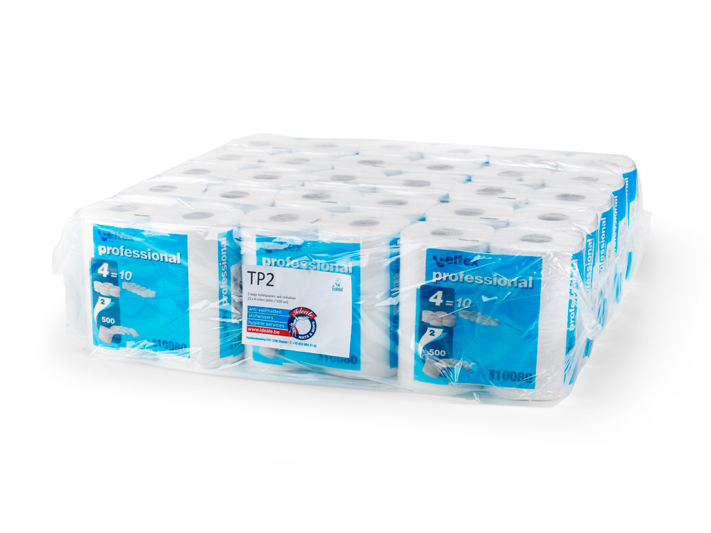 Standaard formaat toiletpapier van betere kwaliteit met standaard koker Standaard formaat toiletpapier van betere kwaliteit met standaard koker